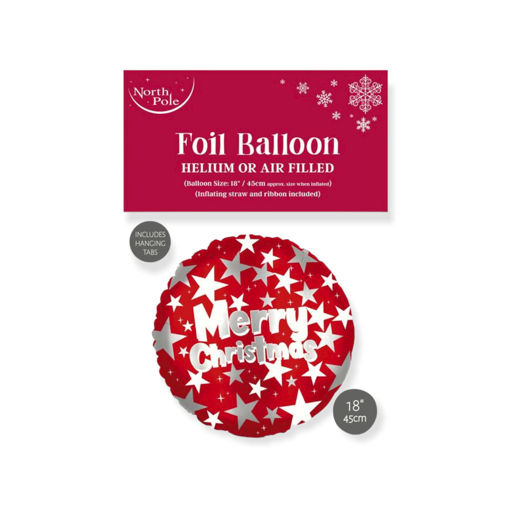Picture of FOIL BALLOONS - MERRY CHRISTMAS 18 INCH
